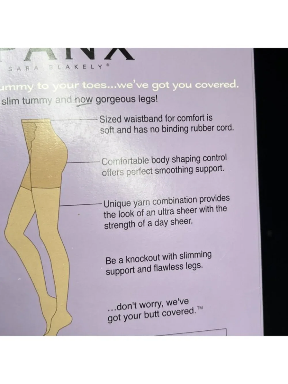 SPANX All The Way Hose BLACK Tummy to Toes Full length Super Control SIZE A